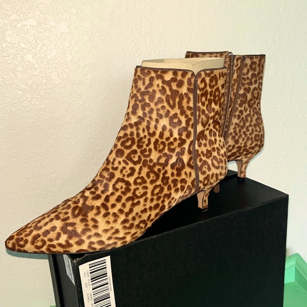 J. Crew Dusty Mink - Haircalf  Fiona 45mm Petite Boot  Size EU38&1/2 US Size 8